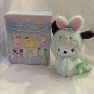 Sanrio Characters Diamond Bunny Baby Plush pendant - Mint Green Pochacco
